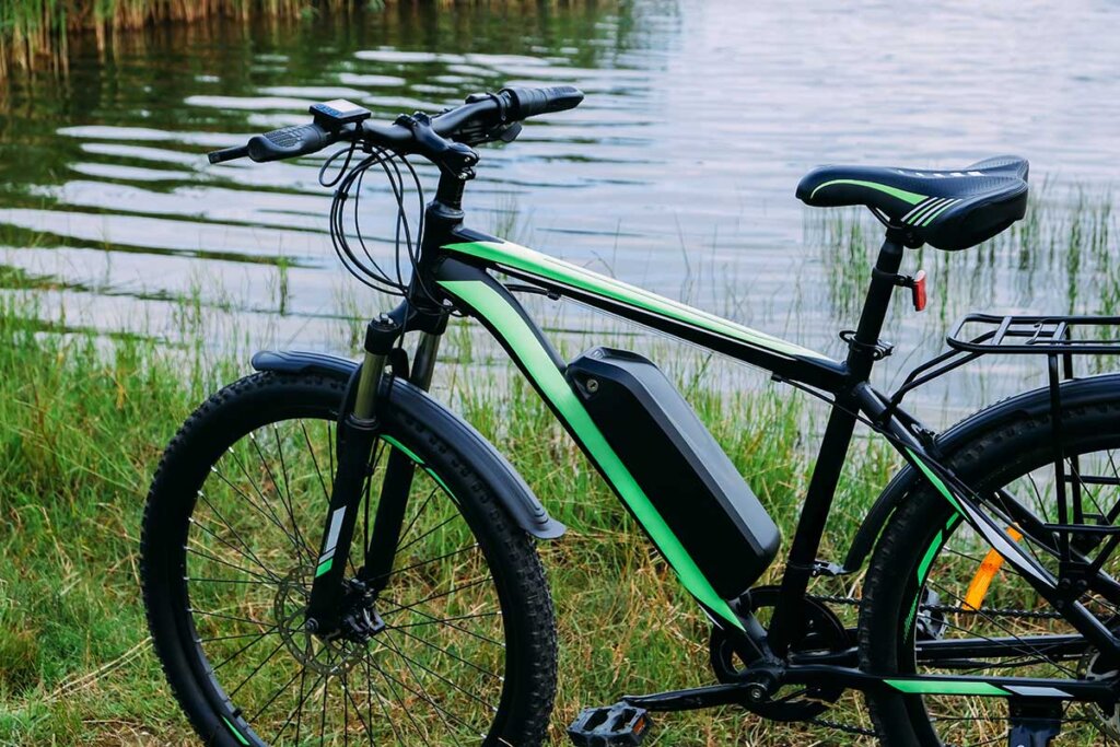 e-bike bij het meer